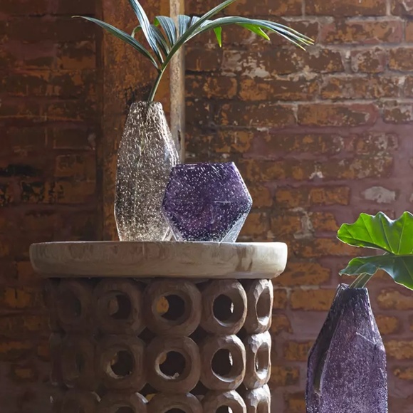 Anthropologie Faceted Gem Vase - Picture 6 of 7